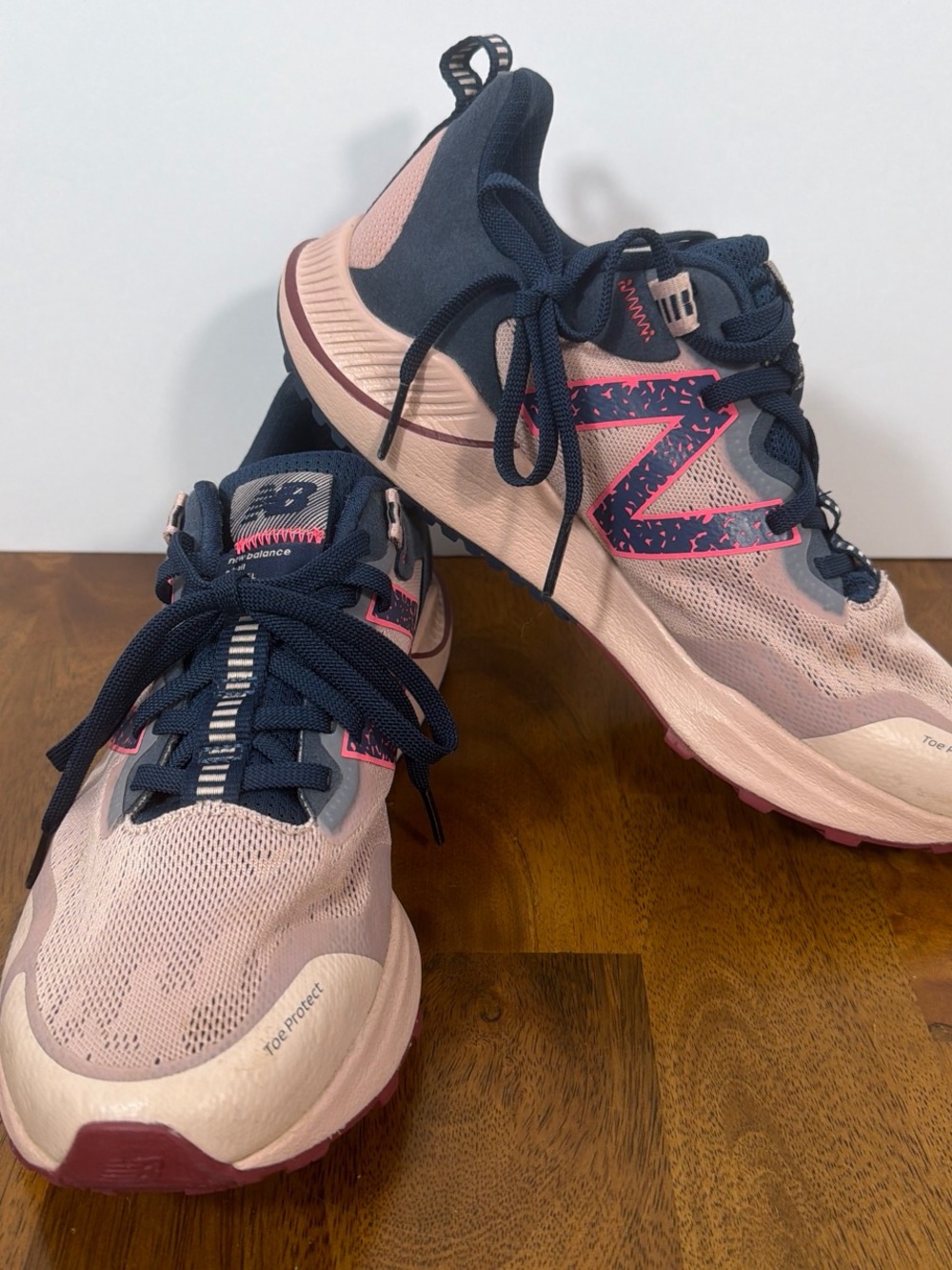 New Balance Women's Pink and Navy Training Shoes